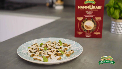 tortiglioni-hammurabi-ripieni-di-crema-di-zucca-gialla-e-funghi
